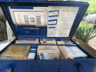 Vintage Stocked Johnson & Johnson General First Aid Kit
