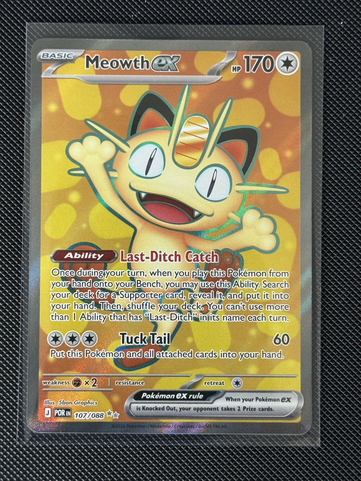 Meowth EX Holo Perfect Order Mega Evolution /088 Pokemon Card | eBay