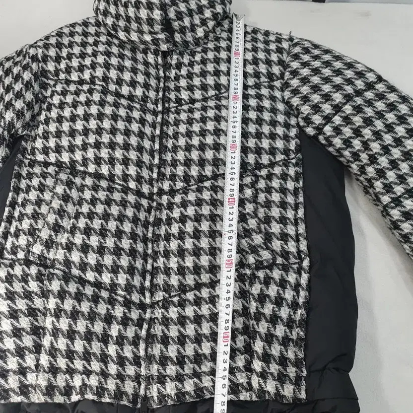 System Padding Tweed Houndstooth Coat - Women's O… - image 6