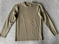 NOBULL Men s Thermal Waffle Knit Long Sleeve Shirt Green Size Medium Excellent