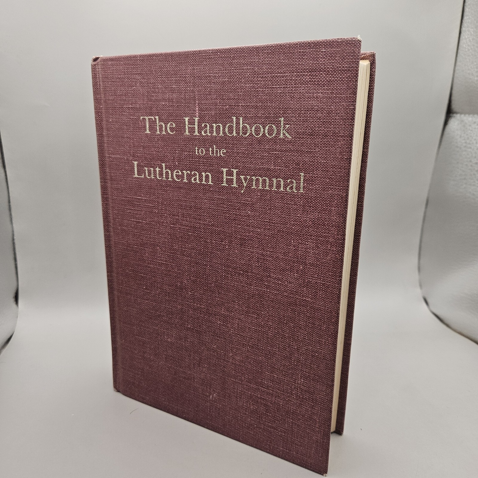 The Handbook to the Lutheran Hymnal W G Polack HB 3rd Rev Ed 1958 Gold Imprint