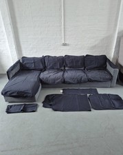 Replacement Cover IKEA VIMLE 4 Seater Sofa With Chaise Longue In Navy RRP £389