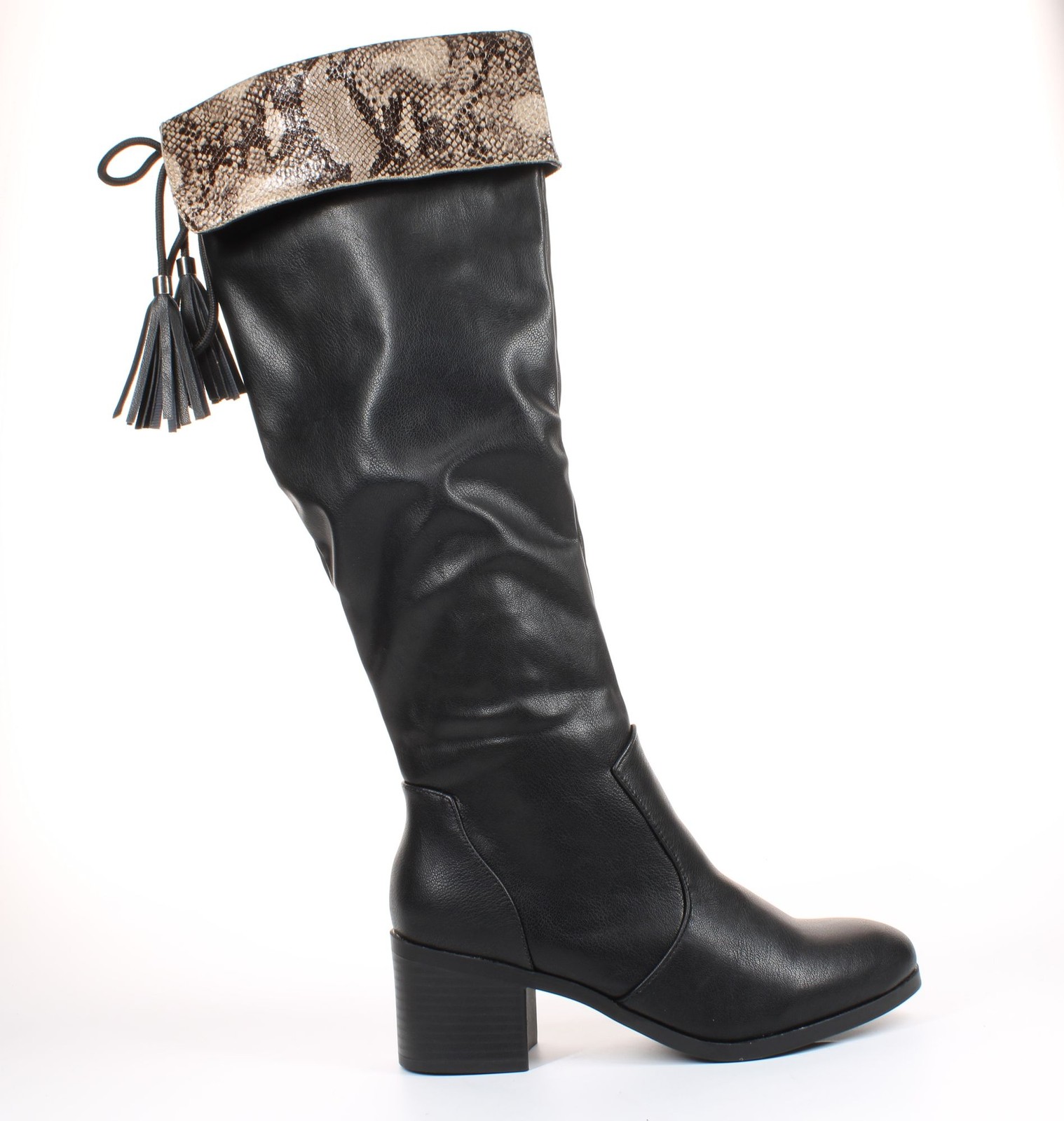 Модные женские черные ботинки Trary, размер 10