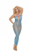 Elegant Moments 8752Q Women's Crochet Footless Bodystocking