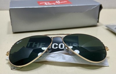 Ray-Ban Aviator ORB3025 Arista Green G-15 L0205 Original Packaging