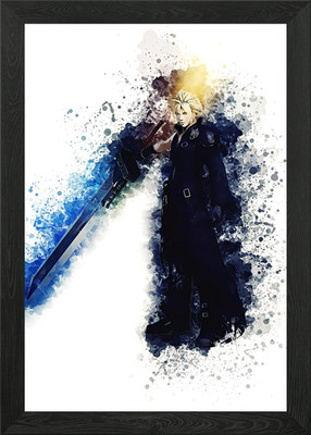 Final Fantasy 7 gerahmtes Wandbild Poster Leinwanddruck Bild