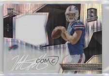 2017 Spectra Rookie Neon Black Light Prizm 6/10 Nathan Peterman Patch Auto c7e