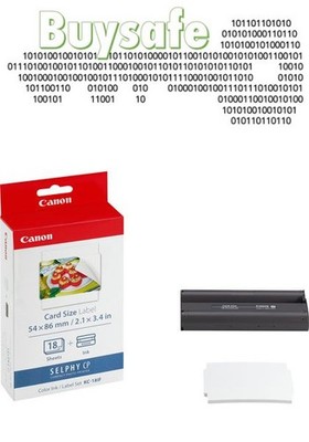 Canon KC-18IF Farbe Tinte + Papier Set Kreditkartenformat - 18 Aufkleber