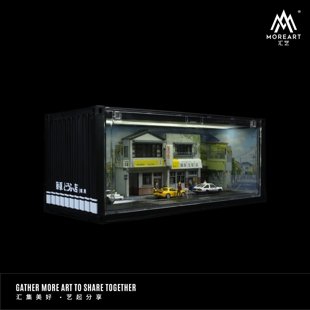 MoreArt Initial D 1/64 TofuHouse Container with Light -Diorama | eBay