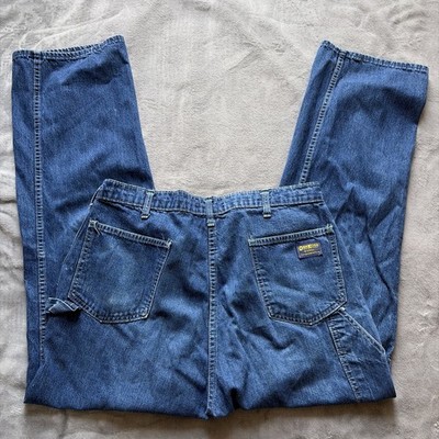 Vintage Oshkosh B Gosh Carpenter Jeans 36x31 (33x31) Sanforized Talon Zip USA