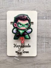 New-Chibi-Superhero-DC Universe-Green Lantern-Cartoon -Retractable Badge Reel