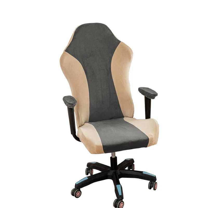 Velvet Spandex Stretch Gaming Chair Slipcover Cover