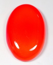 Piedra preciosa cabujón ovalada 55 quilates 7x24x36 mm cornalina naranja natural العقيق HM-617