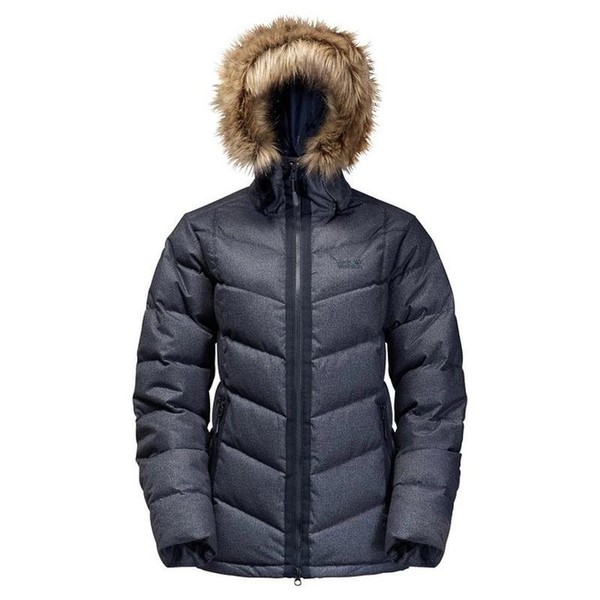 Women Jack Wolfskin Winter Jacket Navy 38 / M / 46 #9DLB