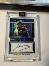 2022 Panini One Kenneth Walker III /75 Blue Day One RC AUTO Autograph 113 Chiefs