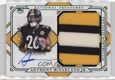 2020 Panini National Treasures Numbers Green 2/26 Anthony McFarland Jr Auto 0q0