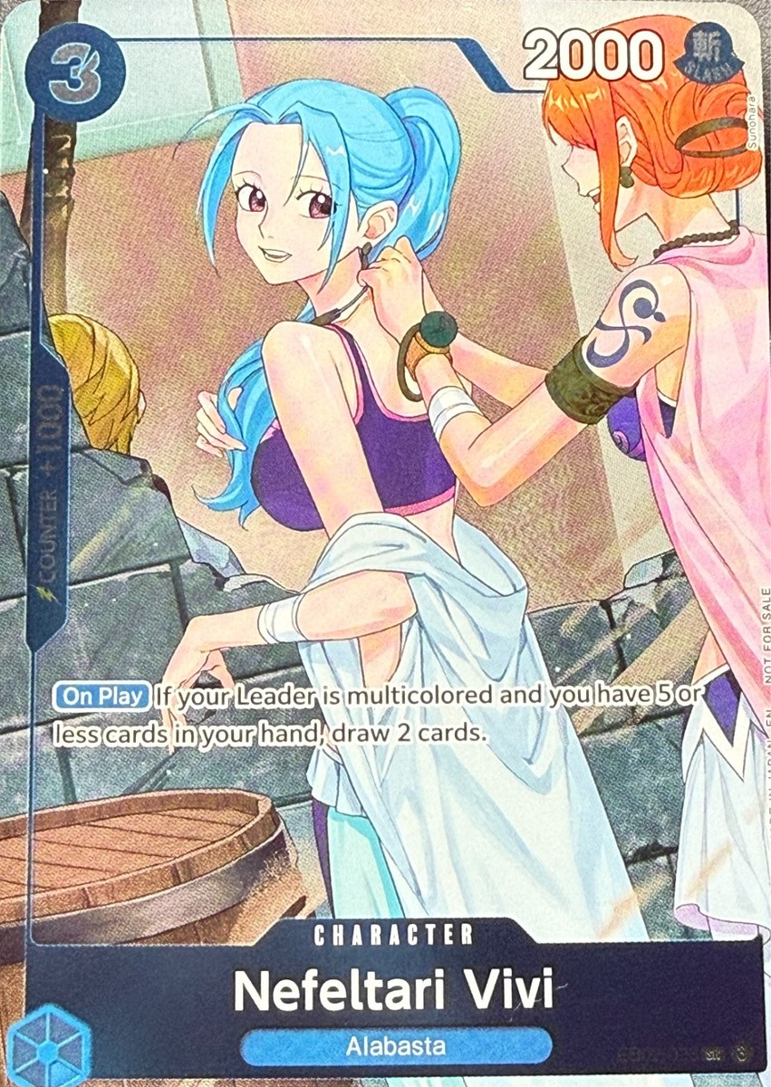 Nefeltari Vivi EB02-026 SR Foil One Piece Extra Booster: One Piece