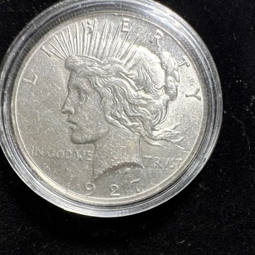 1927 P silver peace Dollar-BU- Brilliant condition. SUPER FLASHY.