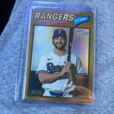 Josh Smith 2026 TOPPS HERITAGE CHROME GOLD REFRACTOR /50 TEXAS RANGERS SSP