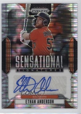 2025 Panini Prizm Sensational Signatures Pulsar 150/199 Ethan Anderson Auto 1cx3