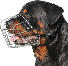 XL Metal Dog Muzzle Heavy Duty Basket for Rottweiler Cane Corso Mastiff