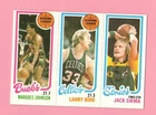 1980-81 Topps  #232 Sikma /#30 Larry Bird RC /#143 Johnson - See Pic