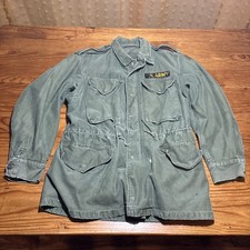 True Vintage Military Jacket Mens Green OG 107 70s Vietnam M-1951 Field Coat S