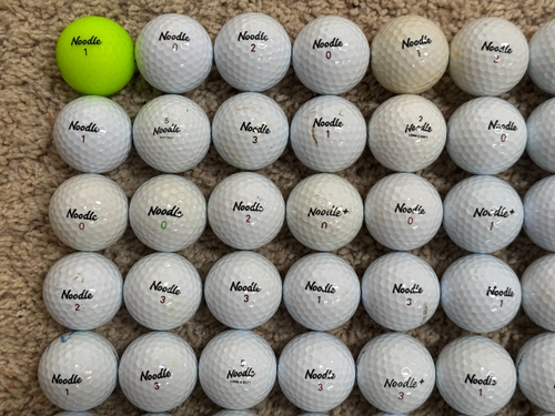 100 NOODLE Golf Balls Long and Soft Easy Straight Distance AAA-AAAAA Used CHEAP - Picture 2 of 10