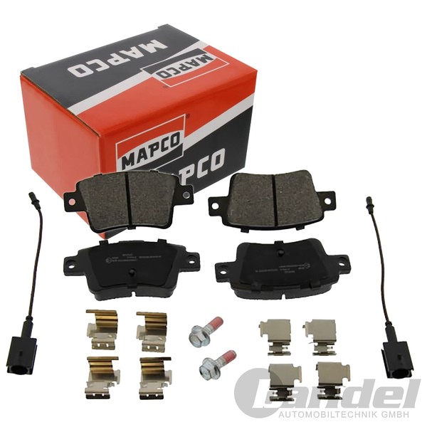 Mapco BremsbelÄGe Satz Hinterachse Passend FüR Abarth Punto Fiat Punto | 6096-image