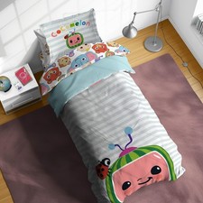 CoComelon 5-Piece Twin Comforter Set - Soft Microfiber Vibrant Colors