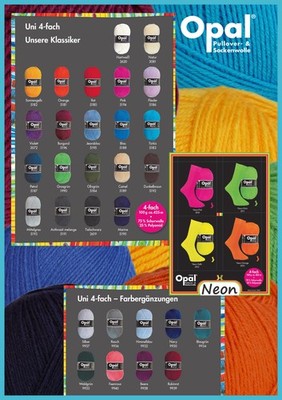 OPAL UNI 4-fache/4-fädige Pullover-&Sockenwolle in bester Qualität aus Schwaben