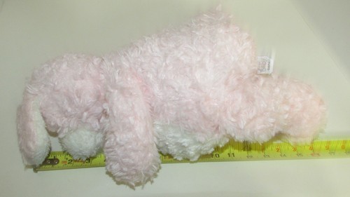 Baby Ganz Bellifuls puppy dog plush pink white rattle swirled fur USED - Picture 10 of 11