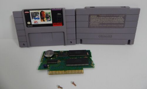 Madden NFL 95 - Authentic Super Nintendo Football Video Game SNES Tested Working