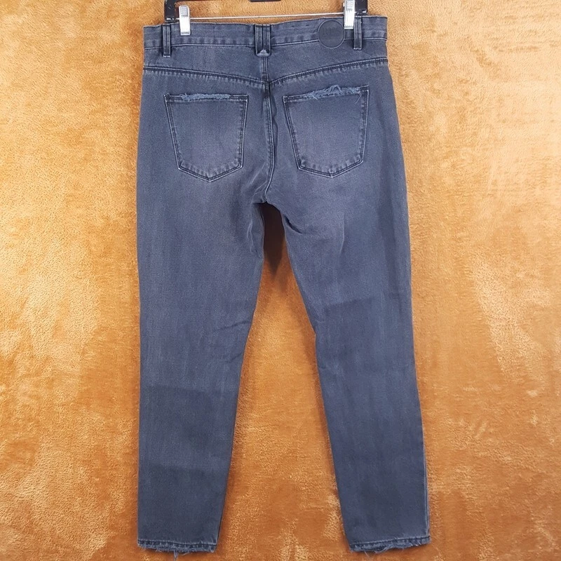 RES DENIM Jeans Womens Size 28 Charcoal Wash Boyfriend Ripped Distressed ROMEO - Image 4 of 4