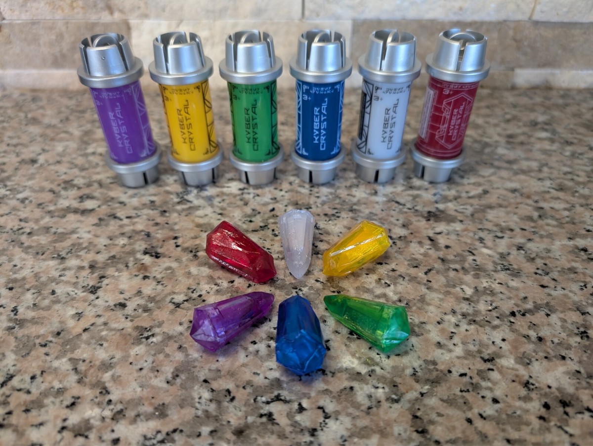 RARE Kyber Crystals Series 1 FULL SET OF 6 Disney Parks Star