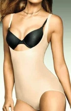 MAIDENFORM Control It Shiny Nude Firm Control Shapewear Bodybriefer NEW Womens M