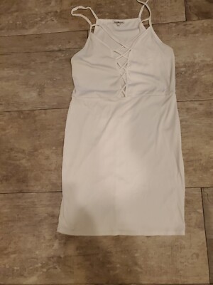 charlotte russe white dress Asymmetrical Mini Halter originally $32.99 Charlotte Russe White Dress Women's