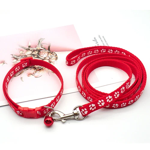 Kleines Hundehalsband und Leine Set verstellbar Welpenleine und Halsband Set Nylonriemen - Bild 26 von 36
