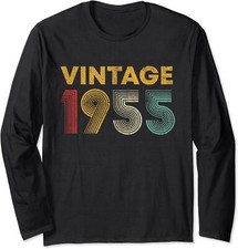 Vintage 1955 68th Birthday Gift 68 Years Old Long Sleeve T-Shirt
