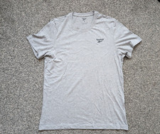Image of Reebok Shirt Mens Large Grey Everyday Gym Training Casual Running Plain