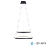 Led Pendellampe Ring Rund Dimmbar 2 Flammige Warmweiß HäNgelampe Esszimmer KüChe