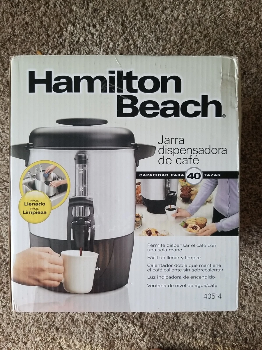 Hamilton Beach 40 Cup Coffee Urn Large Portable Tea Dispenser Brewer NEW  40514R