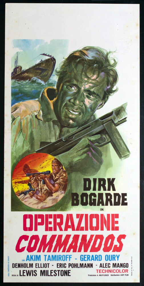 Locandina originale film Operazione commandos (1954) - Regia di Lewis Milestone