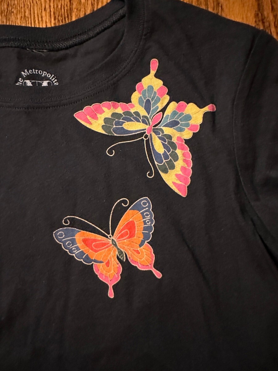 【関税込み】Bonsai イエロー Butterfly Tシャツ NWT Metropolitan Museum Of Art Shirt Top Tee Japanese Obi