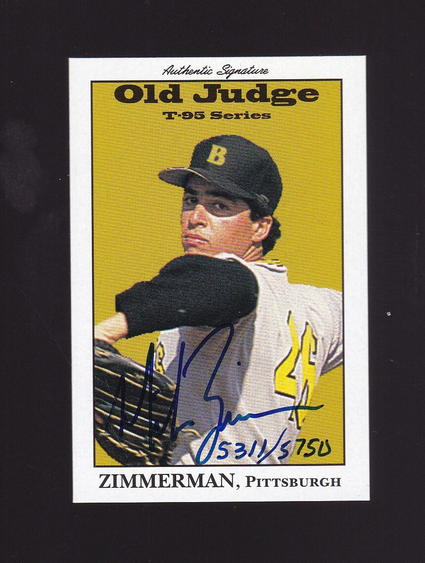 1995 Signature Rookies Old Judge Autograph Mike Zimmerman 5311/5750 #35 ...