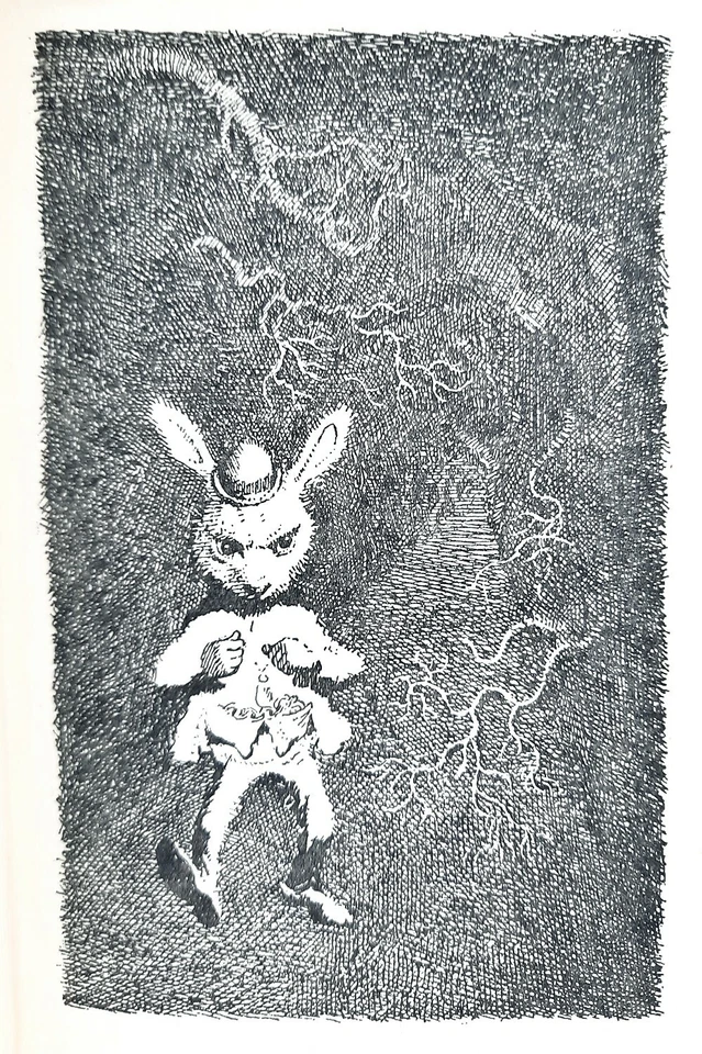 ALICE IN WONDERLAND book FIRST EDITION Adventures art MERVYN PEAKE Lewis CARROLL Foto 2 de 4