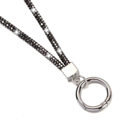 Rhinestone Phone Lanyard Hanging Cord Chain Straps Crystal Anti-lost Rope - Photo 3 sur 26