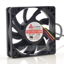Y.S.TECH FD126015MB 6015 DC12V 0.14A 6CM 3-wire ball bearing silent cooling fan