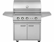 Delta Heat Freestanding Gas Grill, 32", Propane 304 Stainless Steel