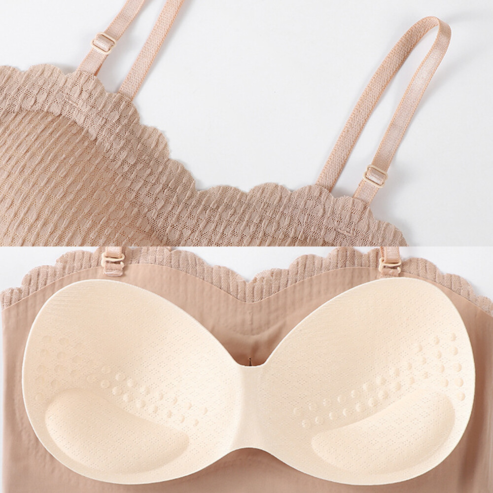 Damen Komfort-BH Drahtlos & Trägerlos - Leicht Gefütterter Alltags-BH
